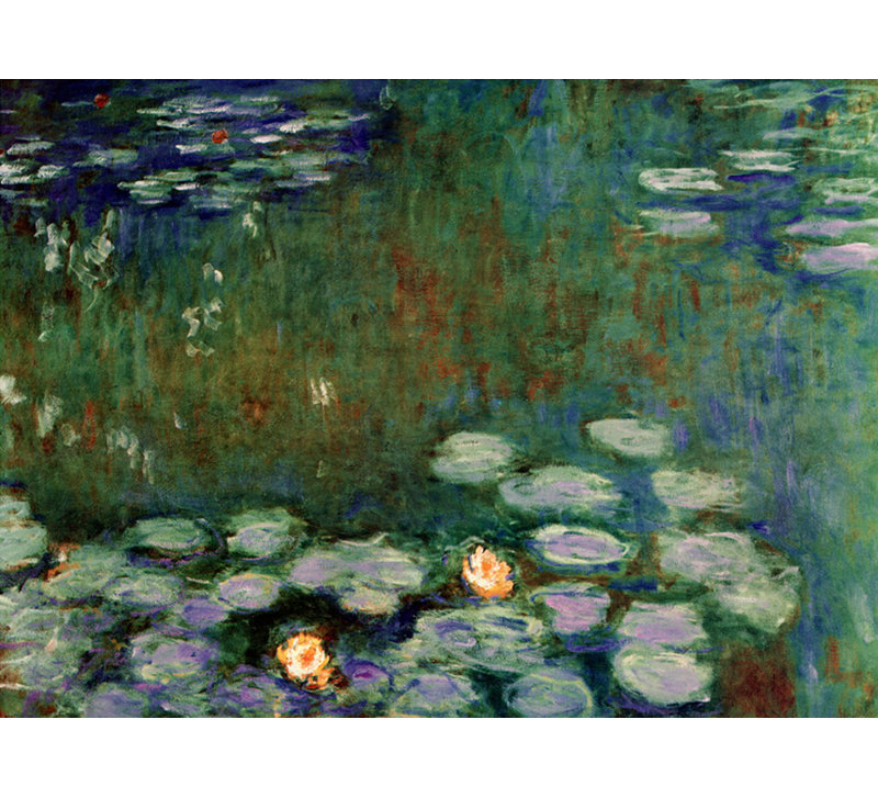 Water Lilies, 28" H x 39" W