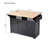 Mediun Kitchen Island With Drop Leaf And 3 Drawers-171829986