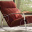 Chaise berçante moderne rembourrée-107401110