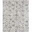 Rosemarie Silk Abstract Area Rug in Gray/Ivory-685191185