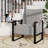Whole Metal Frame Upholstered Accent Chair With Side Tray Table-670389717