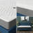 LUMERIS 8 Inch Full Firm Foam Mattress with Phase Change Cooling Cover & Gel Infused Memory Foam for Pressure Relief and Restful Sleep (75"L x 53"W)-1965198747