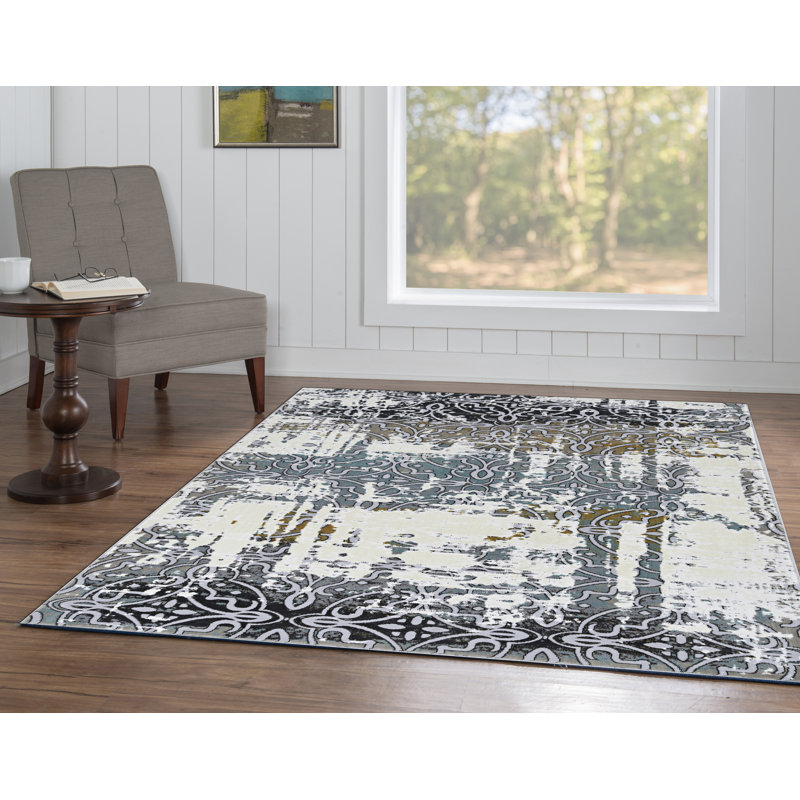 Purdy Geometric Indoor Rug, Rectangle 8' X 10'6"