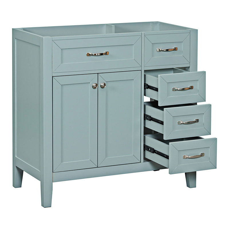 Base de meuble-lavabo simple 35,50 po seulement, Vert