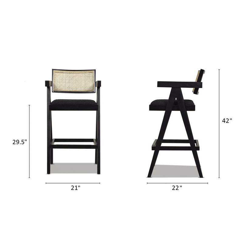 Chic Resin Webbing Back Bar Stool Set, Enhancing Your Bar Ambiance