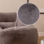icon Kingston Faux Rabbit Fur Classic Bean Bag and Round Footstool, Natural-118322749