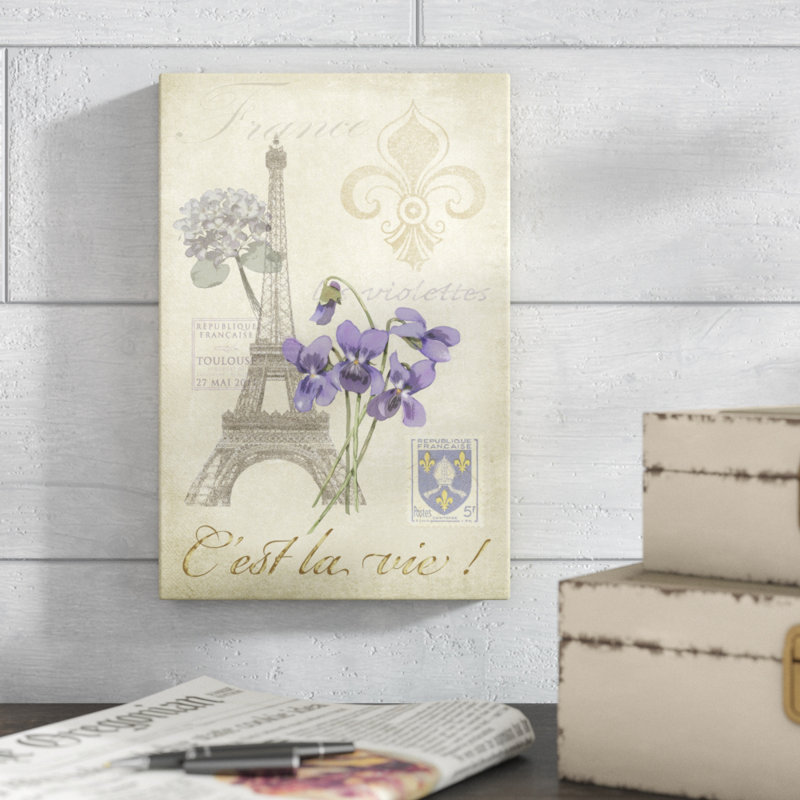 Paris Tour I by Jade Reynolds - Graphic Art Print, 30cm H x 20cm W, Wrapped Canvas