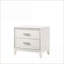 Table de chevet blanche moderne avec 2 tiroirs de rangement Haiden-1787680511
