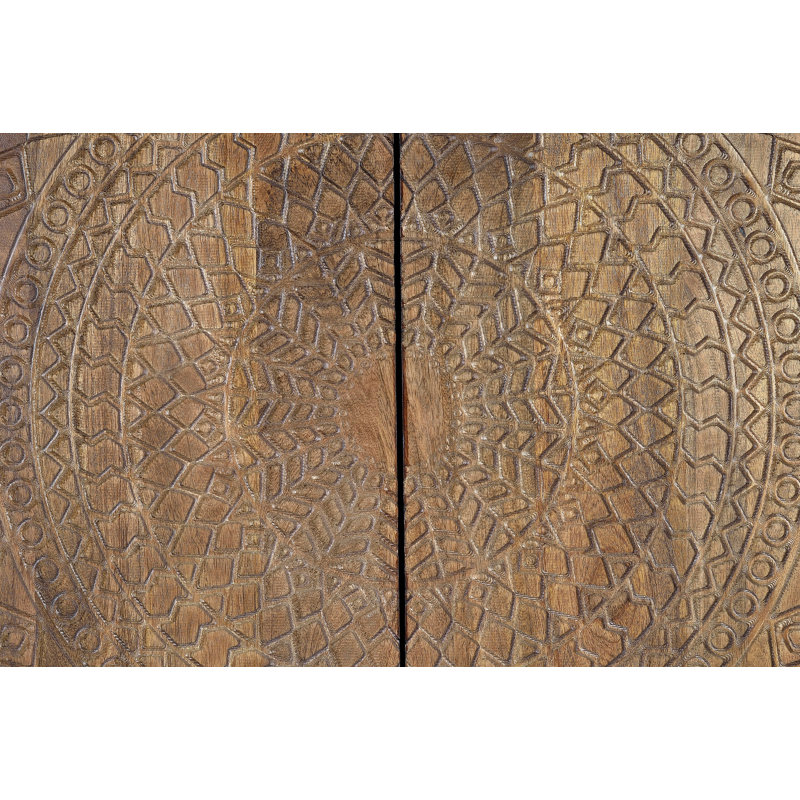 Larned Solid Wood 2 - Door Rectangle Accent Cabinet