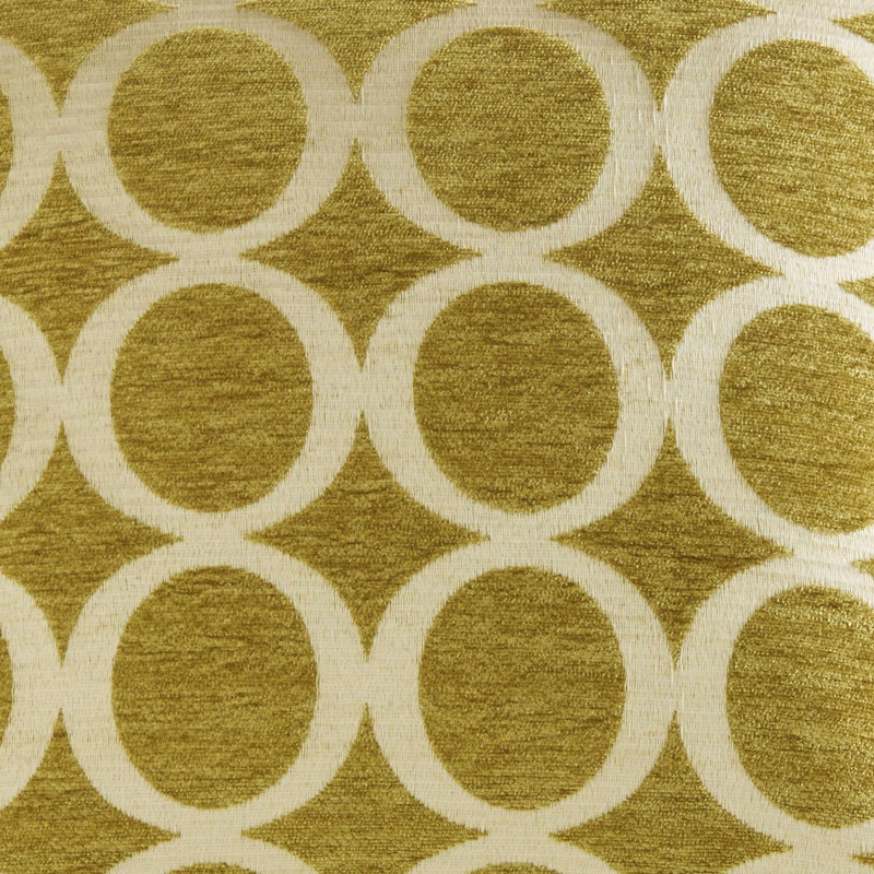 Broward Feathers Geometric Cushion with Filling, Lime, 45cm H x 45cm W x 15cm D