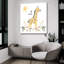 «Baby Giraffe» par Farida Zaman, art mural en verre acrylique-1420931968