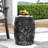 Chic Accent Table With Powder-Coated Iron - Black, 16.5"W X 16.5"D 20.5"H, No Assembly Hassle End Elegant Cut 16.17"X16.17"X20.25",-278836220-278836219