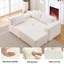Modern Minimalist Modular Sectional Sofa, L-Shape Upholstered Cloud Couch With Deep Seats