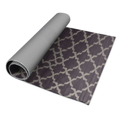 Tapis mauve intérieur et extérieur Trellis