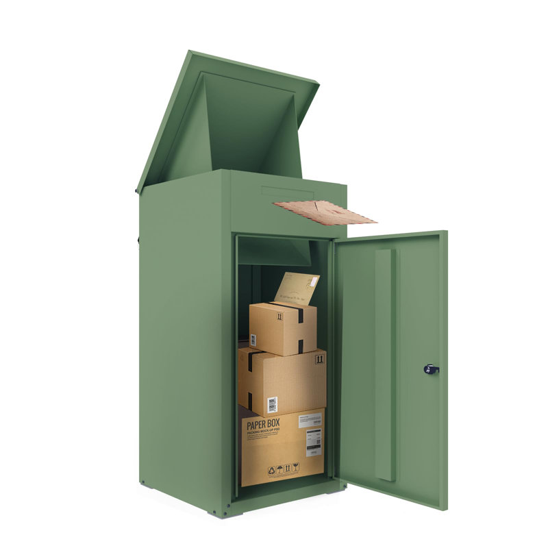 Express Delivery Boxes For Outside, Green, 56" H x 16.34" W x 17.72" D