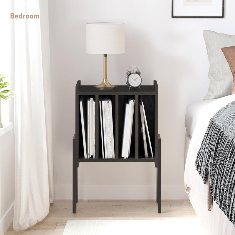 Metal 26'' H Storage Rack, Black