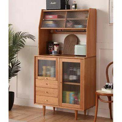 Scandinavian Simple Solid Wood Food Cabinet
