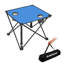 Table de camping pliante et portable bleue de 47 cm (18,5 pouces) avec 2 porte-gobelets, table d'appoint d'extérieur légère en tissu Oxford avec sac de transport-1189409181
