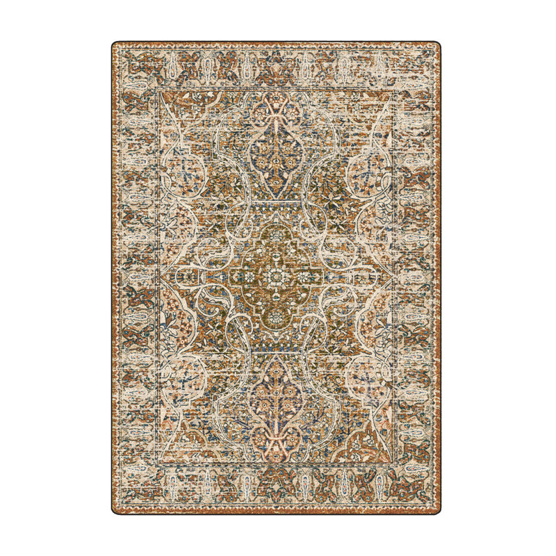 Mirtha Premium EnduraStran Nylon Distressed Rug, Rectangle 5'4 x 7'8