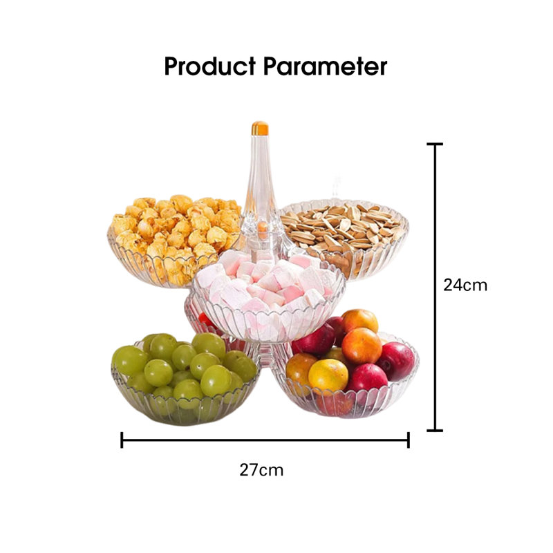 Bol à fruits pour cuisine à 2 niveaux