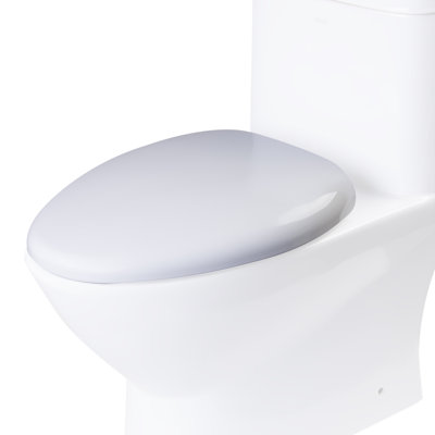 Siège de toilette allongé de remplacement à fermeture douce