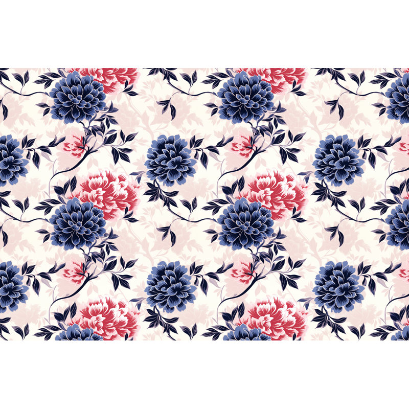 Rideaux à motif floral - 6117, L 20 po x L 61 po