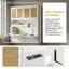 Lit escamotable simple, cadre de lit de chambre à coucher avec armoire supérieure, éclairage et ports USB, conception pliable et peu encombrante, style minimaliste moderne, blanc-1982768335