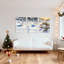 Winter Rabbit Snowscape, reproduction d'art sur toile tendue sur toile, ensemble de 3-121088922