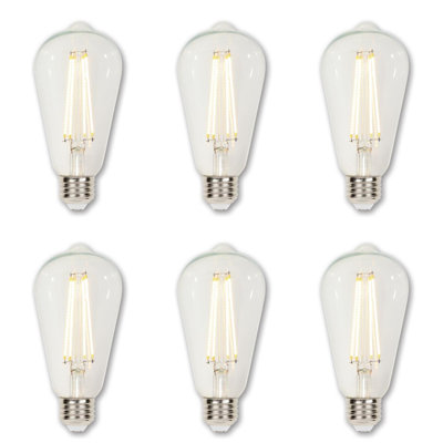 6.5 Watt (60-Watt Equivalent) , ST20 LED, Dimmable Light Bulb , Warm White (2700K) E26/Medium (Standard) Base