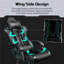 Metro Lane Adjustable Reclining Ergonomic Faux Leather Swiveling PC & Racing Game Chair in Full Black