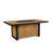 Bodhi 73" Rectangle Teak Dining Fire Table With Hidden Propane Tank Storage by Real Flame