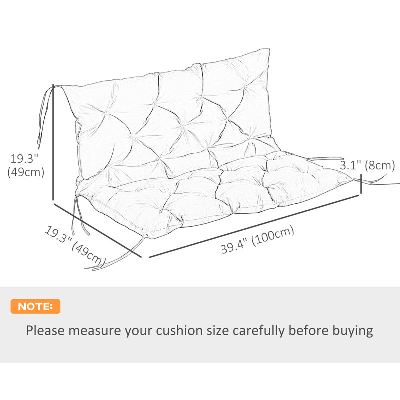 Coussin de siège / dossier extérieur 2 pièces Winston Porter