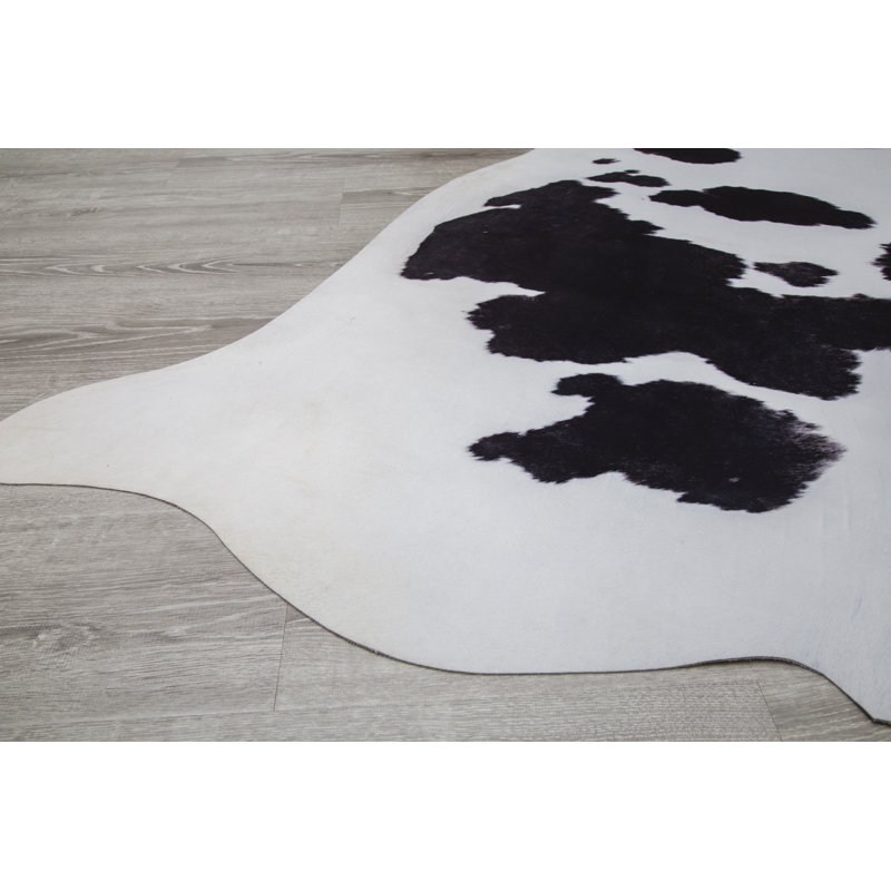 Tapis noir / blanc Wickersham