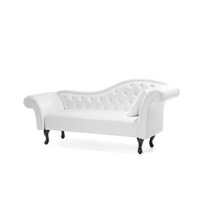 Ekstrom Faux Leather Chaise Lounge