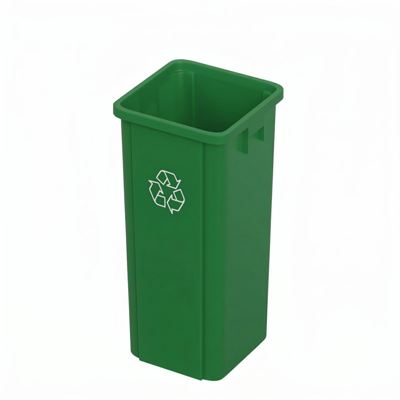 Bac de recyclage en plastique 23 gallons, Vert