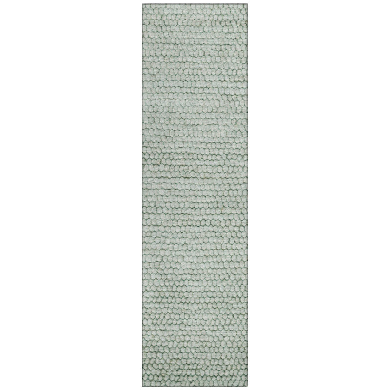 Machine Washable Indoor/Outdoor Chantille ACN2719 Striped Rug, 2'3" x 7'6" Runner, Green