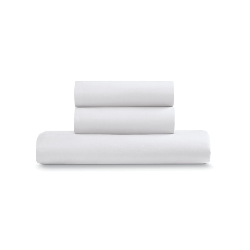 Ensemble de housse de couette en microfibre Home Collection Cozy Touch, Double, Blanc