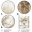 Beige blanc Boho Plant Chic II - Boho Feather, art mural-199974811-199974814