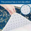 Ensemble de 3 tapis de cuisine à motif floral bleu et beige