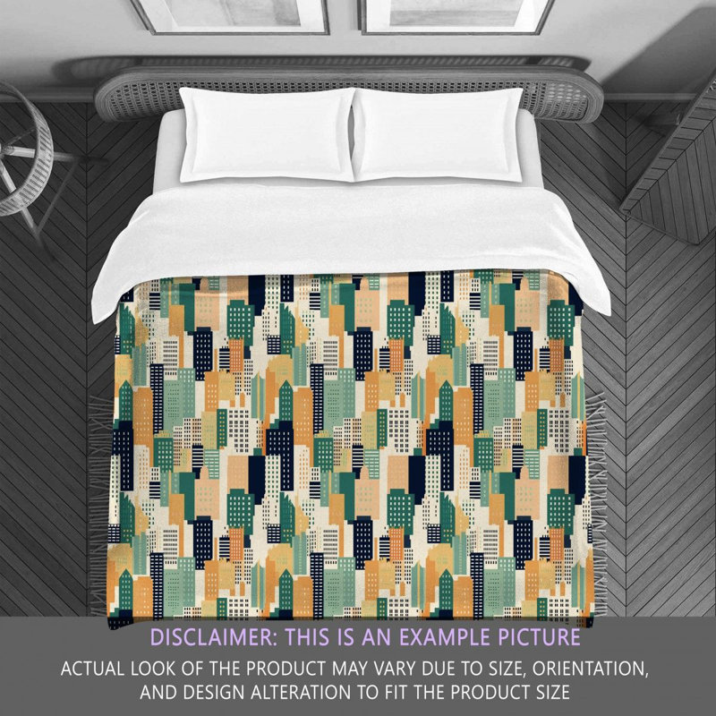 Urban Skyline Comforter, Twin Extra Long Comforter