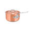 Mauviel M'6 S Copper Sauce Pan With Lid, Cast Stainless Steel Handle, 2.6-Qt-15078640