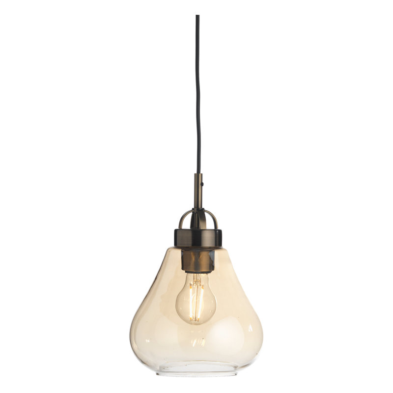 Millbank 1 - Light Amber Glass Sphere Pendant
