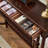 French-style retro brown console table