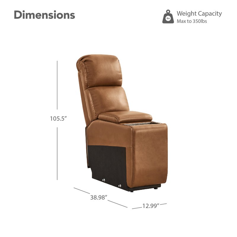 Olathe Genuine Leather Multi-Function Console, Saddle