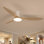 Ventilateur de plafond d'intérieur à pales en ABS 52 po avec éclairage à DEL à intensité variable et télécommande Karlena, 3 températures de couleur, moteur CC réversible à 6 vitesses, minuterie