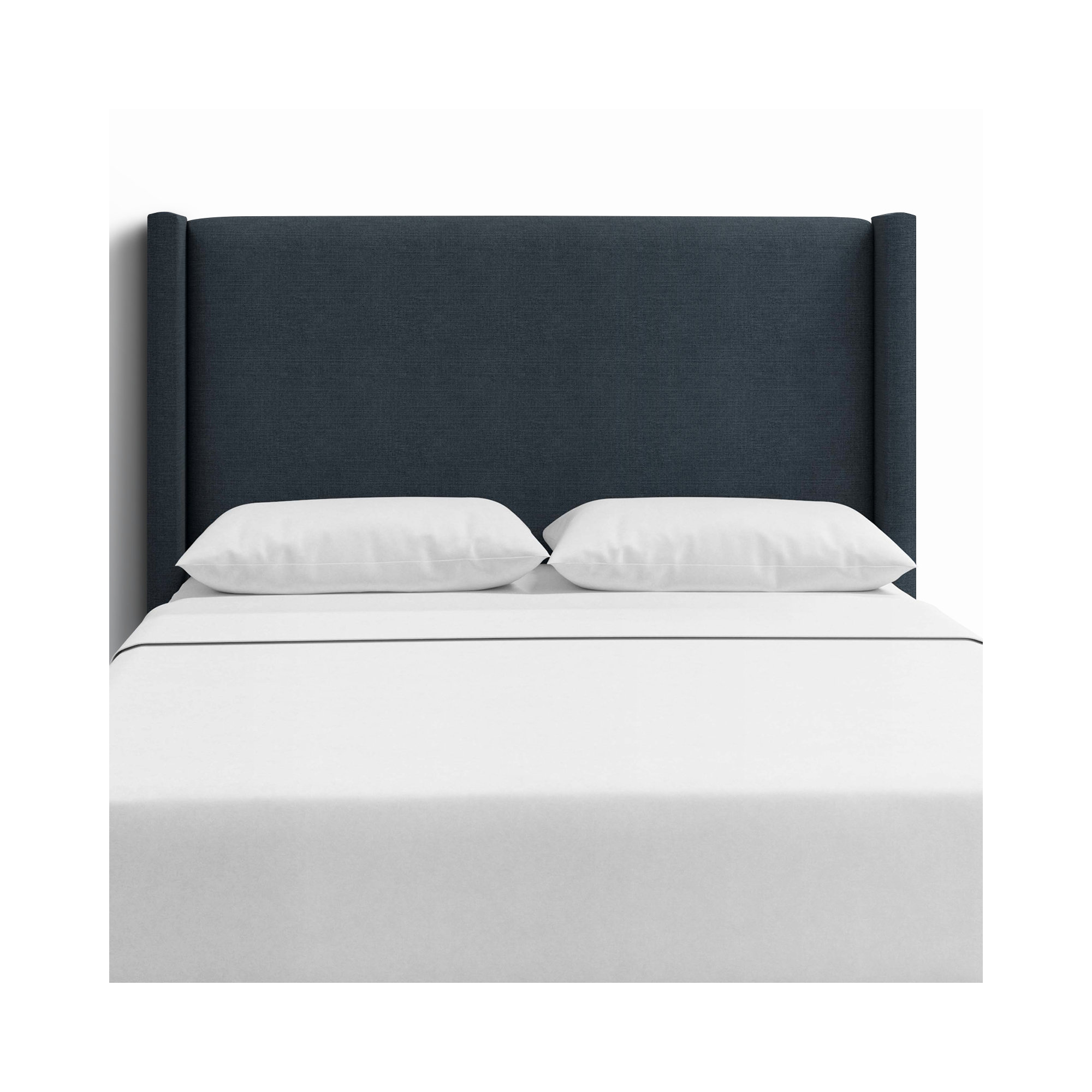 Hanson Upholstered Headboard, Full, Classic Navy Linen