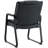 Harwick Premium Top Grain, Genuine Leather Waiting Room Chair With Sled Base