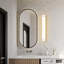 Luminaire pour meuble-lavabo à DEL à intensité variable 30 W, 3 W, 2 W, à finition variable, nickel brossé