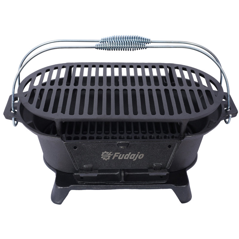Barbecue ovale en fonte pour l'extérieur