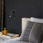UltraBeam Bedroom Reading Light Recessed Wall or Headboard Mounted Dimmable LED Black Finish